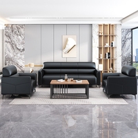 Canapé de réception de bureau en cuir et tissu OEM ODM pour réunions d'affaires, idéal pour les designers d'intérieur – Ensemble de canapés de bureau modernes de luxe, directement de l'usine