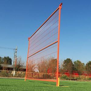 Kanada için <span class=keywords><strong>a</strong></span>çık güvenlik çiti toz boya kaynaklı geçici bina çit kare delik şekli galvanizli kesim bükme dahil - Product Image 5