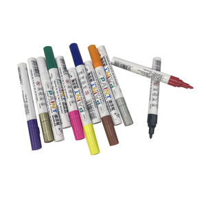 Ensemble de marqueurs permanents à peinture, logo personnalisé, pointe moyenne, couleurs assorties, marqueurs à base d'huile avec logo - Product Image 4