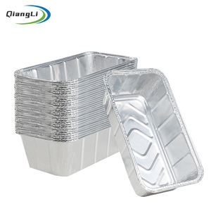 Moldes desechables de papel de aluminio de 2 lb (8.7x4.6x2.6 pulgadas) de alta resistencia para <span class=keywords><strong>pan</strong></span>, pasteles de plátano y pastel de carne - Product Image 2