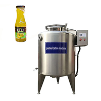 Pasteurisateur par lots entièrement automatisé, cuve de pasteurisation en acier inoxydable, petit équipement de pasteurisation du lait