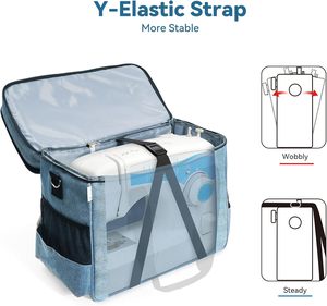Free sample Handbag with <b>Sewing</b> <b>Machine</b> Knitting Tool Storage <b>Bag</b> and Pull-rod Insert for Outdoor Travel - Product Image 6