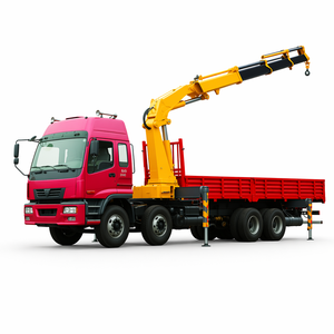 Camion plateau SQ12ZK3Q de bonne qualité avec grue à flèche articulée de 12 tonnes à vendre - Product Image 3