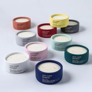 Custom Large Luxury 300ml Empty Cement <strong>Concrete</strong> <strong>Candle</strong> Jar Handmade Cylinder <strong>Holder</strong> for Weddings <strong>Candle</strong> Making 12oz - Product Image 3