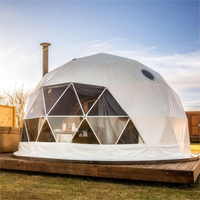 4m PVC petite boule de luxe géodésique glamping Igloo dôme tente hôtel