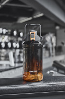 Botella de Agua Deportiva de Gran Capacidad de 2L 2.5L, Libre de BPA, Portátil, a Prueba de Fugas, de Plástico Tritan, con Asa, para Gimnasio, Fitness y Actividades al Aire Libre