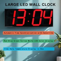 Jam Dinding GPS Besar Mewah Elektrik LED Digital Timer Pintar Stopwatch Alarm Kamar Tidur Ruang Makan Stasiun Cuaca CHEETIE CP99