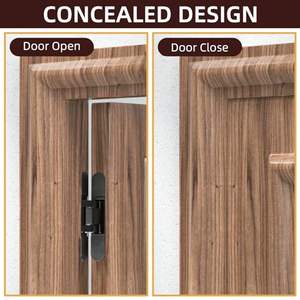 ALDヘビーデューティー180度隠しヒンジ亜鉛合金インビジブルクロスヒンジヘビーデューティー3D調整可能隠しドアヒンジ - Product Image 5