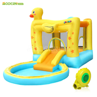 Ensemble d'équipements de jeux gonflables pour parc d'attractions avec toboggan pour fêtes d'enfants et château gonflable