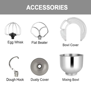 Impastatrice Elettrica da 6L 120V per Uso Domestico, Bassa Rumorosità, per Pane e Dolci, con Ciotola Miscelatrice, Fornita dalla Fabbrica, Ausilio per Impastare - Product Image 2