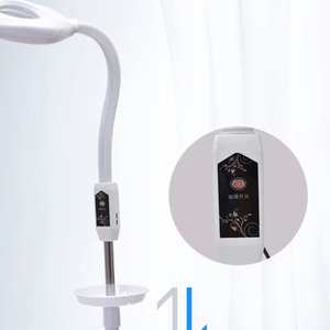 Lámpara <span class=keywords><strong>de</strong></span> Pie con Luz LED Fría para Salón <span class=keywords><strong>de</strong></span> Belleza, con Ruedas, Regulable, con Lupa, para Uñas y Belleza - Product Image 1