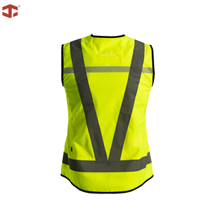 Chaleco de Trabajo JIADE, Ligero y Transpirable, con Contraste <span class=keywords><strong>en</strong></span> Naranja Fluorescente, Bolsillo <span class=keywords><strong>en</strong></span> el Pecho y Anillo <span class=keywords><strong>en</strong></span> D, para Logística y Almacenamiento - Product Image 3