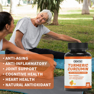 Curcuma calcio e vitamina D integratore alimentare per la salute delle articolazioni degli adulti e la forza ossea prodotto di bellezza per adulti sani - Product Image 3