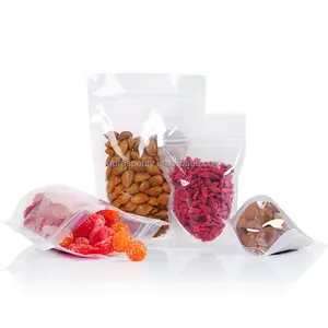 Customized 3 Side Opp Transparent Bread Bags Small Cookie Bags Fast Shipment Coffee Storage Bags