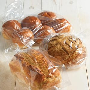 Bolsas Grandes <span class=keywords><strong>de</strong></span> Plástico Reciclable para Panadería, Impermeables, con Asa Estampada en Caliente, para Pan Casero, Ensaladas, Pasteles, Piruletas y Productos para Bebés - Product Image 6
