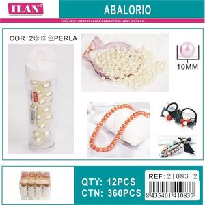 Perle Sciolte ILAN Abalorio da 10mm, Colore Perla, per Creazione Gioielli - Product Image 3