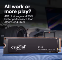 Vente en gros P310 1 To PCIe Gen4 NVMe 2280 M.2 SSD interne 6000 Mo/s Vitesse pour PC de jeu de bureau