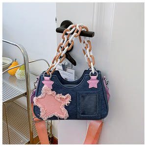 Bolso mini de mezclilla estilo japonés sexy para <span class=keywords><strong>mujer</strong></span>, nuevo estilo 2026, gran capacidad, bolso de hombro/cruzado. - Product Image 3