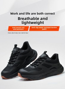 <span class=keywords><strong>Scarpe</strong></span> <span class=keywords><strong>Antinfortunistiche</strong></span> con Punta in Acciaio per Uomo e Donna, Resistenti alle Forature in Kevlar, Traspiranti, Suola in Gomma EVA Antiscivolo, <span class=keywords><strong>Scarpe</strong></span> da Lavoro Atletiche - Product Image 3