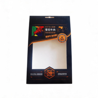 Boîte d'emballage en carton blanc mat avec fente pour accrocher, pour étuis de téléphone, câbles d'écouteurs, accessoires USB et présentoirs suspendus