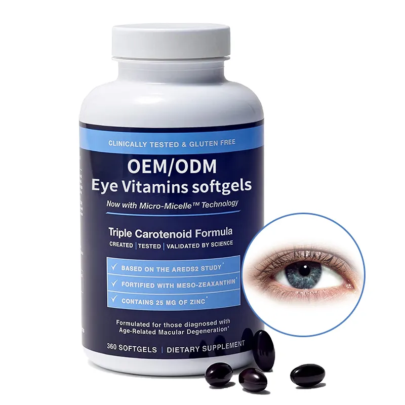 Oem Vitaminen C Supplement Voor Volwassenen Verbeteren Oculaire Gezondheid Beschermen Tegen Maculaire Degeneratie Oog Vitaminen Softgels