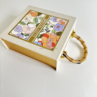 2023 nouveaux produits idées luxe fleur Design poignée boîte emballage tasse à café ensemble boîte-cadeau