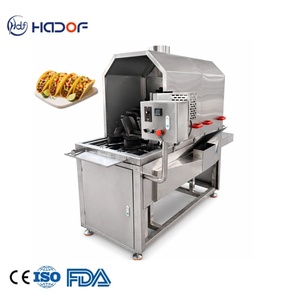 Máquina para Hacer <span class=keywords><strong>Tacos</strong></span> y Tortillas de Comida Mexicana en Forma de U con Motor, Capacidad de 30 Piezas/Min, Freidora Continua Semiautomática - Product Image 1