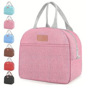 Sac à déjeuner isotherme Oxford imperméable grande capacité, best-seller, avec fermeture éclair, doublure épaisse, portable pour le camping en plein air - Product Image 1