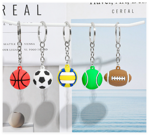 Llavero Metálico 3D Personalizado, Miniatura Realista, de Fútbol Americano, Baloncesto, <span class=keywords><strong>Tenis</strong></span>, Rugby, para Clubes, Equipos y Jugadores, Regalos, Venta al Por Mayor, Mundial 2026 - Product Image 3