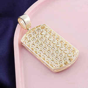 สร้อยคอจี้รูปกากบาทประดับเพชรโมอิสซาไนต์ทรงเหลี่ยมเจียระไนแบบบริลเลียนท์ VVS เงินแท้ 925 ขนาดสั่งทำได้สำหรับขายส่ง - Product Image 4