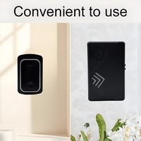 Sonnette de porte numérique sans fil 130M AC 110-240V à installation facile, longue durée de vie, pour maison, villa, appartement, avec 38 mélodies et prise de batterie