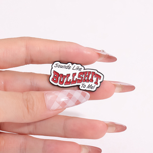 Suona come una stronzata per Me spilla personalizzata con scritta a spilla con spilla regalo di gioielli di moda per amici - Product Image 4