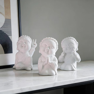 手作りエコフレンドリー樹脂仏像工芸品 東南アジア仏教 ホームテーブルトップデコレーション カスタム小型置物コレクタブル - Product Image 4