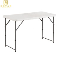 Table rectangulaire pliante pour enfants, chaise et table de fête, rectangle, enfants, utilisée, 2 tailles, 4 pieds