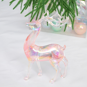 Décoration de Noël d'intérieur : Cerf transparent en cristal pour sublimation - Product Image 4