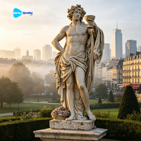 Statue de Dionysos en marbre blanc grec grandeur nature pour jardin extérieur