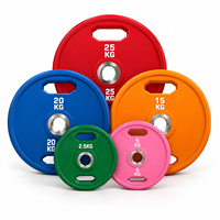 Disques de poids Bumper personnalisés pour haltères de compétition et d'exercice en salle de sport, 2,5-25 kg, pour dropshipping et stockage, à vendre