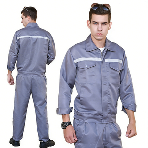 Ensemble de vêtements de travail robustes pour mécaniciens, anti-boulochage, résistant à la décoloration, unisexe, pour jeunes, haute visibilité, réfléchissant, imprimé sérigraphié - Product Image 1