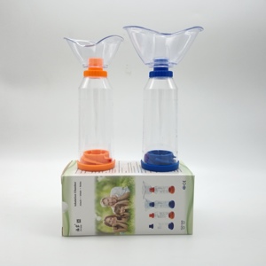 <span class=keywords><strong>Chambre</strong></span> <span class=keywords><strong>d</strong></span>'<span class=keywords><strong>inhalation</strong></span> jetable pour enfants, en PVC de qualité médicale, <span class=keywords><strong>avec</strong></span> valve, pour inhalateur pédiatrique, pour l'asthme, 220 ml - Product Image 5