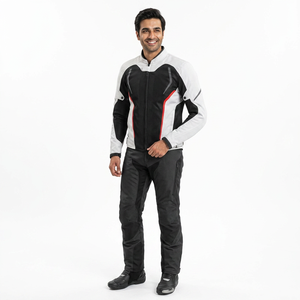 Ensemble de veste de moto, veste de moto coupe-vent, chaqueta moto, combinaison de motocross, équipement de protection, imperméable - Product Image 1