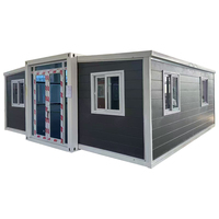 Maison préfabriquée modulaire en conteneur, 2 étages, 4 chambres, villa en structure acier avec balcon et terrasse, certifiée CE