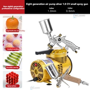 무스 케이크 특수 샌드블라스팅 기계 (에어 펌프+실버+소형 스프레이 건) - Product Image 2