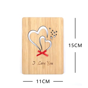 <span class=keywords><strong>Tarjeta</strong></span> <span class=keywords><strong>de</strong></span> Madera Hecha a Mano con la Frase 'Te Amo', para el Día <span class=keywords><strong>de</strong></span> San Valentín - Product Image 5