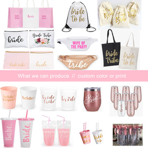 Artículos para Despedida <span class=keywords><strong>de</strong></span> <span class=keywords><strong>Soltera</strong></span>, Bolsa <span class=keywords><strong>de</strong></span> Cosméticos Color Menta, Scrunchies, Pantuflas, Banda, <span class=keywords><strong>Camisetas</strong></span>, Vasos, Fundas para Latas, Set <span class=keywords><strong>de</strong></span> Regalos para Damas <span class=keywords><strong>de</strong></span> Honor - Product Image 2