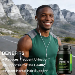 ヴィタホール ハーブサプリメント ソーパルメット 前立腺カプセル エキス バルク ナチュラル 500mg 大人用 120カプセル - Product Image 3