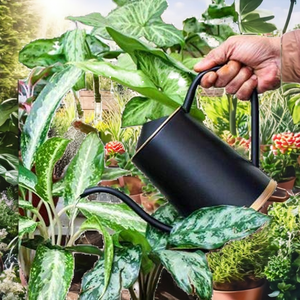 Arrosoir en métal jaune de 1,5 L avec long bec verseur |   Arrosoir pour plantes de jardin intérieur et extérieur - Product Image 2