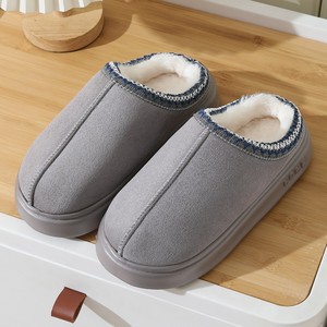 Femmes décontracté Style ethnique fourrure pour pantoufles automne hiver épais EVA semelle rehaussant mocassins moelleux chaud pour pantoufles doux - Product Image 4