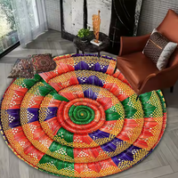 Tapis de panier coloré africain à motif Moseb éthiopien traditionnel personnalisé en 3D, vente en gros, tapis de café Habesha pour la décoration de mariage