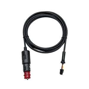 Cable de alimentación CC de 10A con enchufe rojo de 12-24V, cable de extensión para encendedor de coche con extremo desforrado para uso en vehículos - Product Image 5