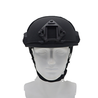 Casque tactique FAST High Cut M-XXL en PE et Aramide, options légères avec rails de fixation avant et panneaux auto-agrippants